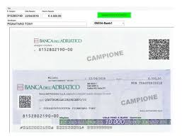 Banca dell'adriatico spa in pesaro. Bank Draft Security