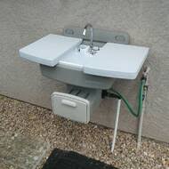This also applies to kitchen spray hose attachments, outdoor garden hoses, and other such connections. Zenvida Garden Utility Planting Station Outdoor Sink With Hose Hanger Reviews Wayfair