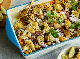 Curried Cauliflower And Chickpea Dump Dinner Recipe Food Network Recipes Dump Dinners Cauliflower Curry
