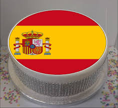 Birthday Cake In Spanish Novelty Spanish Flag 7 5 Edible Icing Cake Topper Birthday Personalised Spain Icing Sheet Cake Birthday Cake Toppers Bon Voyage Cake