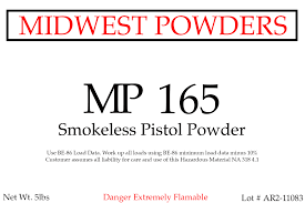 Mp 165 Smokeless Pistol Powder Similar To Alliant Be 86 10 Lbs 152 99