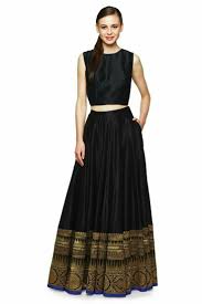 Simple And Elegant Black Skirt Long Fashion Skirt Design