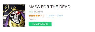 Jan 20, 2021 · download mass for the dead apk 1.27.2 for android. The Overlord Mass For The Dead Android Games 2019 Ajienomooto