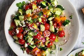 Chopped Cucumber And Tomato Salad Recipe Recipe Easy Summer Salads Tomato Salad Recipes Cucumber Recipes Salad