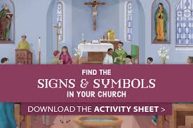 Downloadable Worksheet Find The Signs And Symbols In Your Church Church Activity Sheets Catholic Altar Church Activities