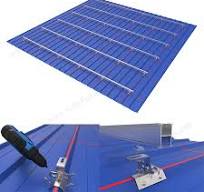 Trapezoidal metal roof with clamps, SPC-RF-CK02-HR