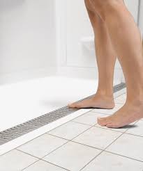 The Maker S Showering Line Has Expanded With A New Line Of Universal Design Zero Threshold Shower Bas Accessible Shower Bathroom Interior Design Walk In Shower