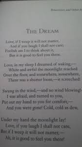 Love Love Love Edna St Vincent Millay The Dream Poem Literature Poems Feelings