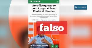 Cuando cobro la prestación anses: El Deber Arce Dice Que No Se Podra Pagar El Bono Contra El Hambre Chequeabolivia