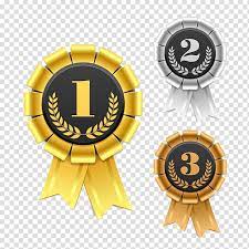 Gold Silver And Bronze Medals Ribbon Award Rosette Gold And Silver Bronze Design Transparent Background Png Cl Bronze Design Medals Transparent Background