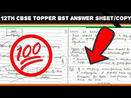 12th Business Studies Cbse Topper Answer Sheet Copy Booklet Cbse Topper 2018 Strategy Preparation Youtube