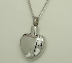 Footprints Cremation Urn Necklace Heart Urn Engravable Cremation Jewelry Ebay 18 Urn Necklaces Remembrance Jewelry Cremation Jewelry