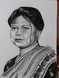 Somali Saha Charcoal Drawing Male Sketch Male