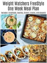freestyle one week meal plan