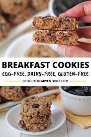 Easy Vegan Breakfast Cookies Recipe Breakfast Cookies Gluten Free Recipes For Breakfast Breakfast Cookie Recipe