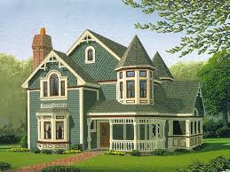 Fishscale shingles are often adorned with pastel colors. House Plans Victorian Home And Aplliances