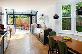 It's got a crank handle on it. Extension Skylight In Kitchen Viktorianisch Kuche London Von Mitchell Architecture Studio