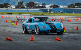 Dave Tabor and Greg Guio drove their Factory Five Type 65 Coupes at a 'test  and tune' event at Salinas Municipal Airport in CA. Although the runs  weren't formal times, they got