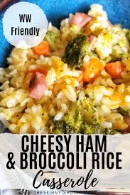 Cheesy Ham And Broccoli Rice Casserole Recipe In 2020 Cheesy Ham Rice Casserole Yummy Casserole Recipes