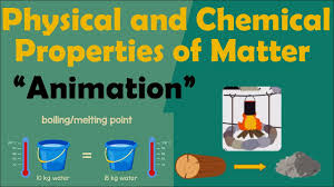 The properties of solids, liquids and gases reflect the relative orderliness, freedom of motion, and the strength of interaction of the particles in those. Physical And Chemical Properties Of Matter Animation Youtube