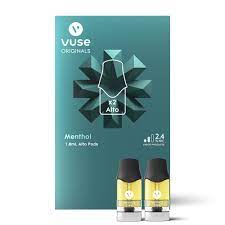 Vuse alto pods offer nothing but a crips flavor with a clear window to see your liquid level, you'll never have to worry about dry hits either! Vuse Alto Flavor Pack 2 4 Menthol Pods Vape Ecigs