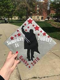 Grad Cap Inspired By The Breakfast Club Dontyouforgetaboutme Graduation Cap Decoration Cap Decoration Hat Ideas