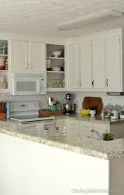 The images that existed in diy beadboard kitchen cabinets are consisting of best images and high character pictures. How To Re Paint Your Yucky White Cabinets The Frugal Homemaker