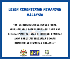 Para pembayar cukai boleh mengambil kira perkara di bawah dengan menyimpan bukti dan resit bagi. Permohonan Lesen Kewangan Mof August 2020