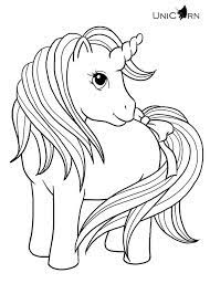 It looks like a horse with a single horn protruding from its head. A Really Cute Girl Unicorn Coloring Page Horse Coloring Pages Animal Coloring Pages Cute Coloring Pages
