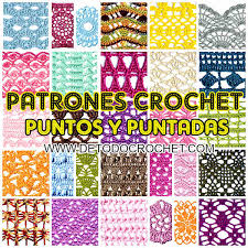 Muestra #5 tejidos a crochet en puntos estrella de mar,el inicio con cadenas y la vuelta 1 y 2 con puntos altos con 2 lazadas. 30 Patrones De Puntos Y Puntadas Caladas Crochet