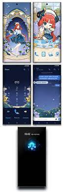 genshinresource — Preview image of Galaxy S23 Ultra's Nilou theme...