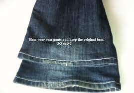 On the other hand, if they are too long you can take care of it. Diy Hem Your Own Pants With Original Hem Then Take It Out For More Length Later Fabulessly Frugal