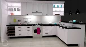 The color scheme of this kitchen design looks feminine. Yes For The U Shaped Kitchen Kitchen U Shaped Kitchen Kitchen Cabinets