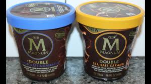 Magnum Double Chocolate Ganache And Sea Salt Caramel Ice Cream Review Youtube