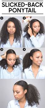 Follow these tips and you would nail this everytime you rock a sleek style. Slick Back Ponytail Curly Novocom Top
