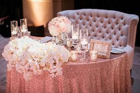 7 Sweetheart Table Ideas Brides Com Gold Wedding Centerpieces Sweetheart Table Wedding Rose Gold Centerpiece