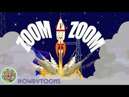 Zoom Zoom Zoom We Re Going To The Moon Nursery Rhymes And Music For Children From Howdytoons Dinosaur Songs Moon Nursery Nursery Rhymes