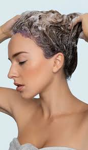 Gray hair can become dull easily. Blue Malva Shampoo Aveda