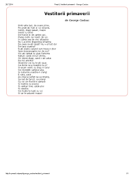9 853 просмотра 9,8 тыс. Poezii Vestitorii Primaverii George Cosbuc