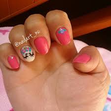 Gelish Nailart Nc Unas Unicornio Unicorn Nails Nail Art Pink Nails Unas Unicornio Unas Para Ninas Unas