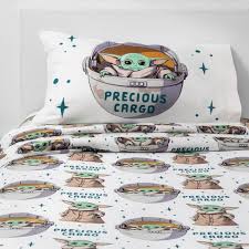 Full sheet set includes a fitted sheet, flat sheet, and 2 standard pillowcases. Twin Star Wars The Mandalorian The Child Sheet Set Target