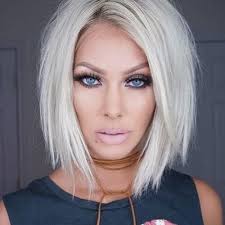 Blonde hair with grey highlights blonde streaks ash highlights blonde to grey hair white hair with lowlights blonde color medium hair. 50 Beautiful A Line Bob Haircut Styling Ideas My New Hairstyles