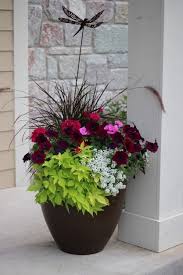 You'll find the planters in many different sizes. Ideas From 20 Planters From My Neighborhood Container Gardening Flowers Porch Flowers Container Garden Design