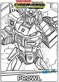 Transformers Cyberverse Disegno Prowl Da Colorare E Stampare Per Bambini Gratis Online Scopri Tante Altre Imm Stampe Per Bambini Disegni Disegni Da Colorare