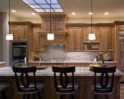 Knotty Pine Cabinets With Light Counters Knotty Pine Kitchen Pine Kitchen Cabinets Pine Kitchen