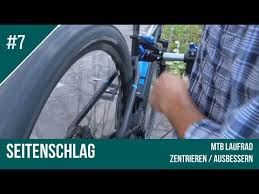 Mtb Seitenschlag Reparieren Laufrad Felge Zentrieren Schnell Anleitung S Beschreibung Youtube