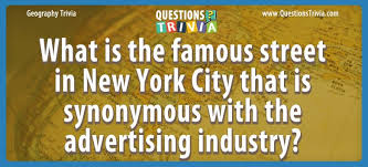 Rd.com knowledge facts nope, it's not the president who appears on the $5 bill. Famous Street In New York City Synonymous With The Advertising Industry