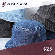 Denim Bucket Hat Women Shopping Denim Bucket Hat