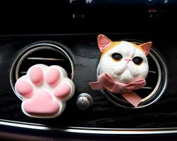 2pcs Car Vent Clips Air Freshener, Garfield and Cat Paw Car Accessories for  Women, Kawaii Car Interior Decor, Cute Car Accessories