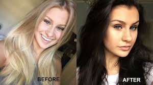A brown or ashy blonde hair color usually looks best if your complexion is cool and your eyes are blue or cool green. Vlog Hair Dyed Blonde To Brown Black Youtube